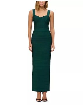 Herve Leger | Dresses | Herve Leger Long Black Dress | Poshmark